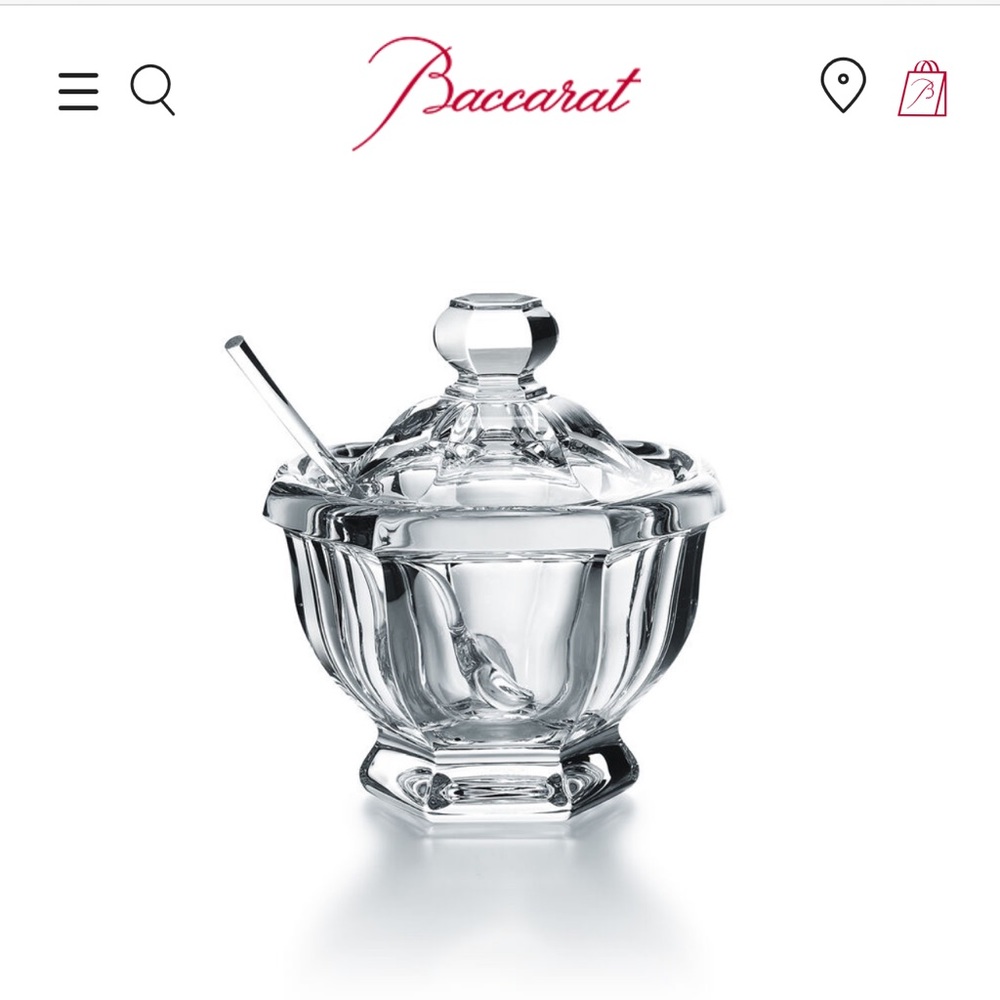 Baccarat HARCOURT MISSOURI JAM JAR, NEW IN BOX